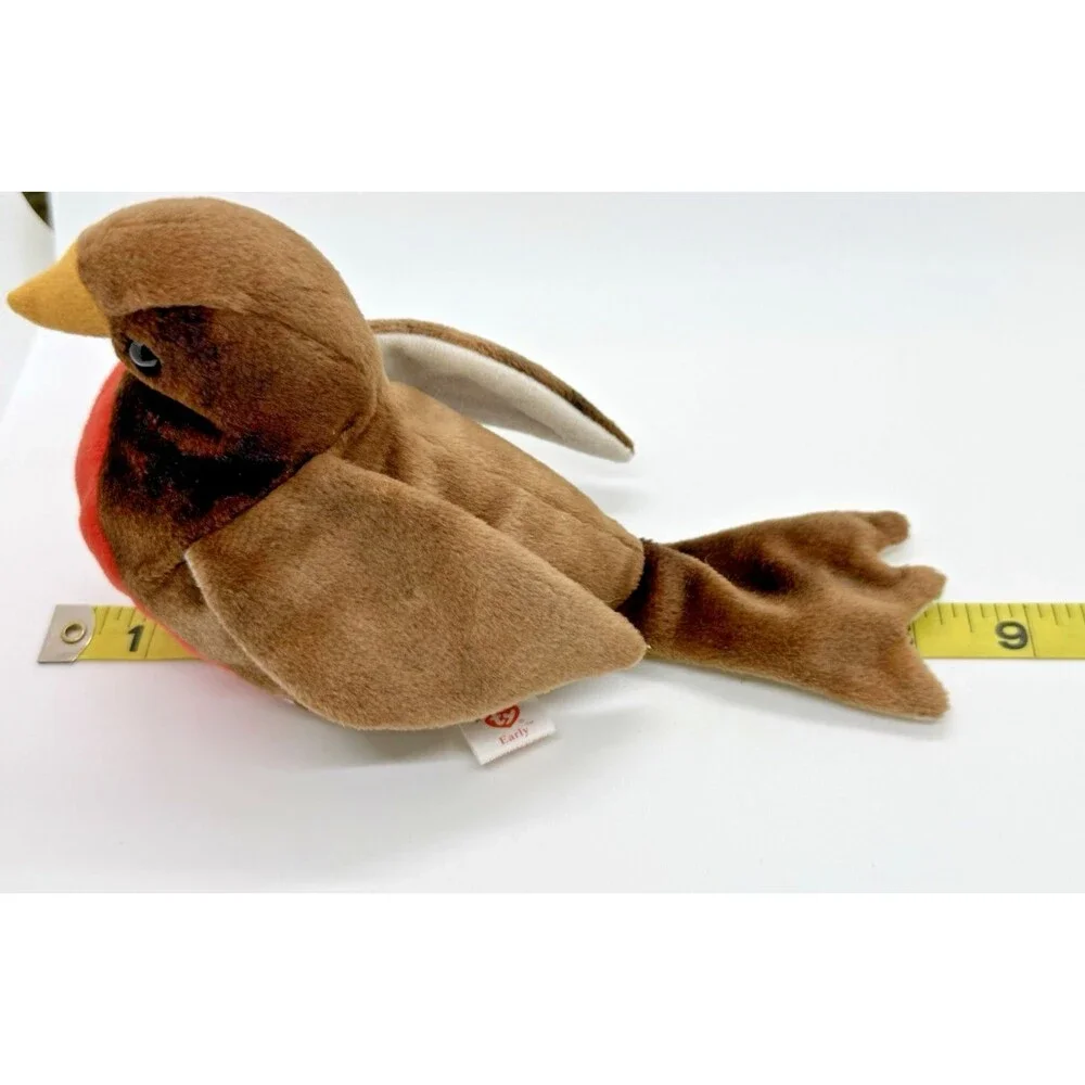 Ty Beanie Baby Early Robin Bird Plush 1998 Retired No Swing Tags Stuffed Toy